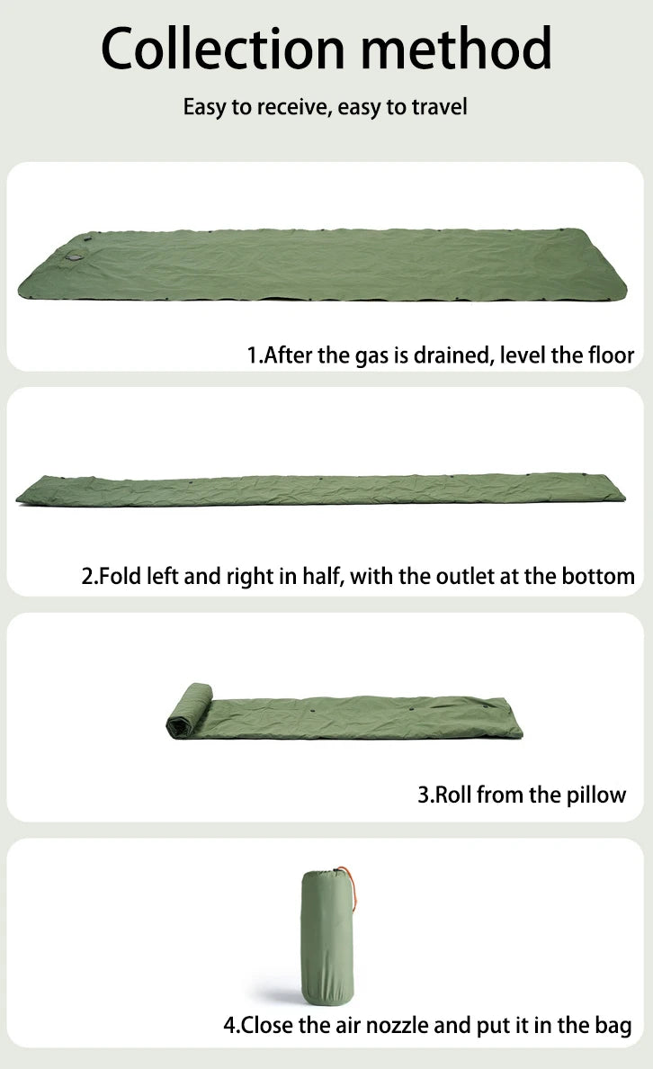 Double Inflatable Camping Mattress – Extra Wide Ultralight Sleeping Pad with Built-in Pump for Camping & Travel Trekker Essentials