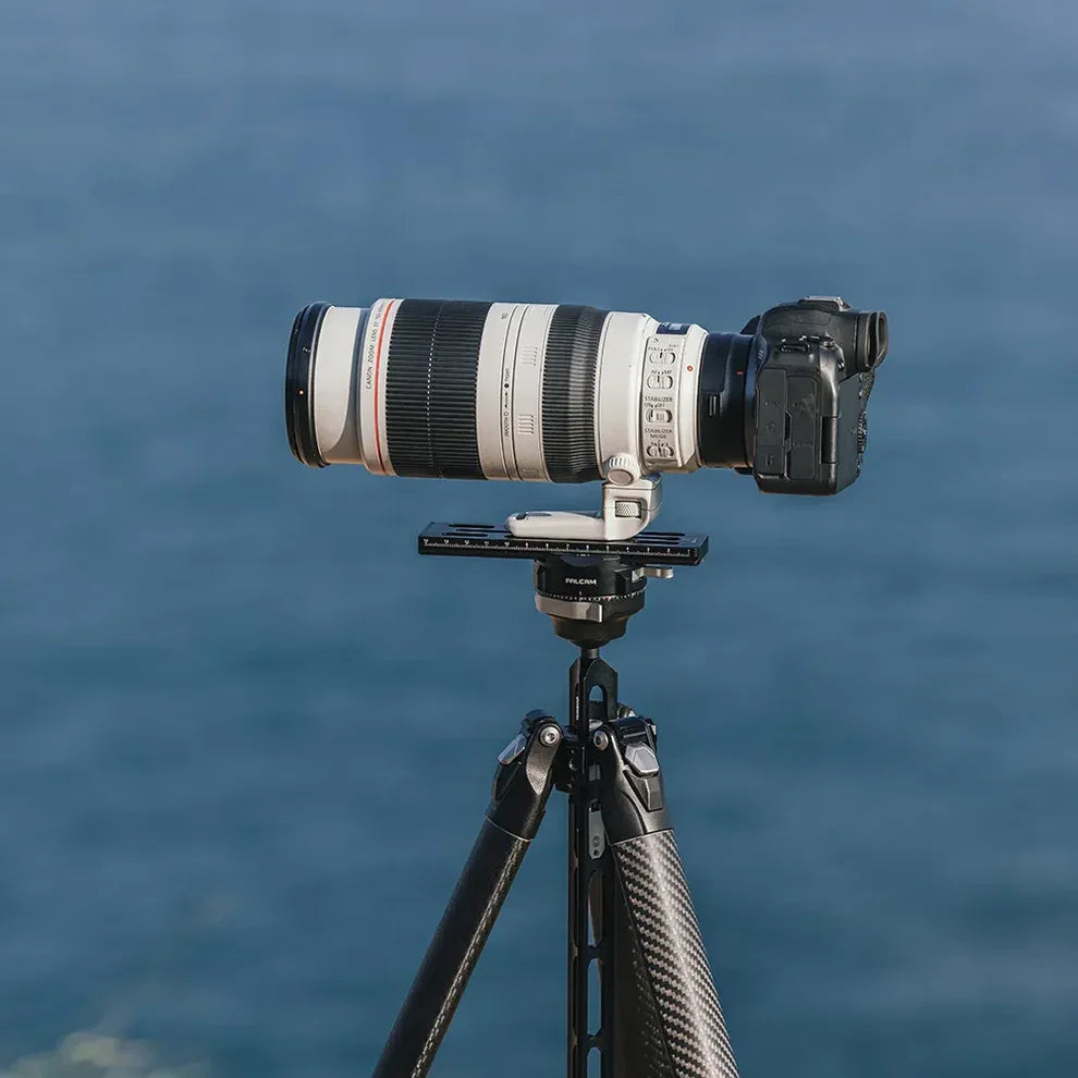 Trípode de viaje de fibra de carbono - Trípode profesional de bloqueo rápido con montura F38