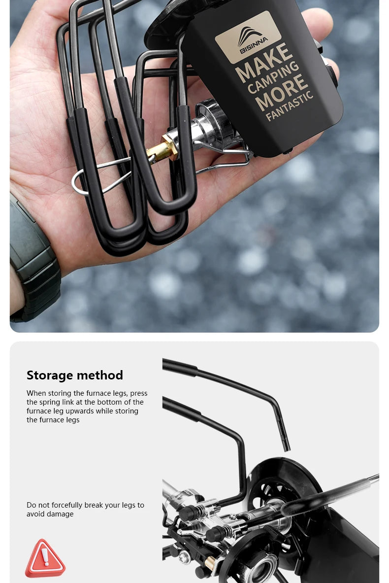 3300W Portable Folding Spider Camping Stove with Piezo Ignition