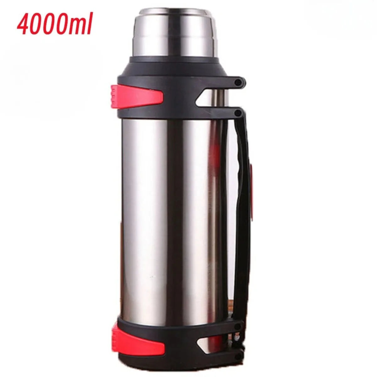 Large Capacity Stainless Steel Thermos | Vacuum Insulated Water Bottle for Outdoor Travel & Sports