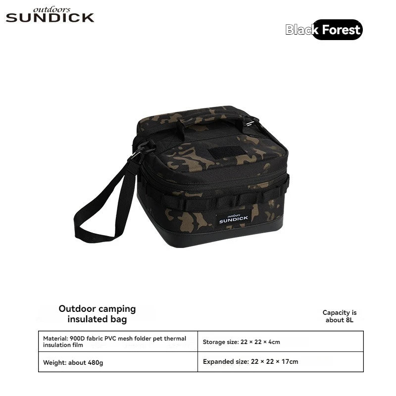 1 black/brown/Army green/camo optional camping insulated outdoor camping bowl cup storage bag Trekker Essentials