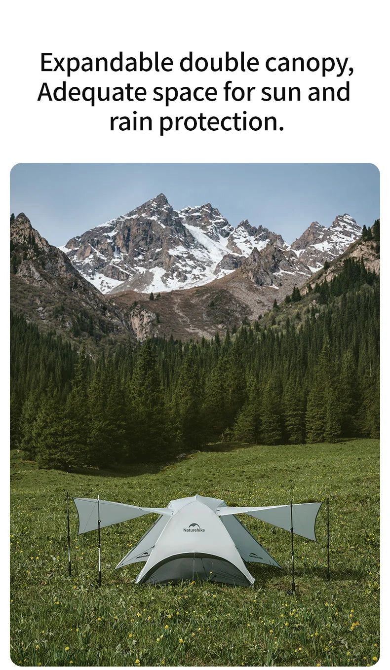 Naturehike Ultralight 2-Person Camping Tent (2025) – Waterproof 4-Season Backpacking Shelter with Aluminum Poles Trekker Essentials