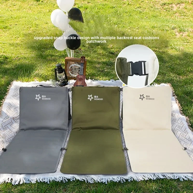 1PCS Portable Foldable Outdoor Camping Backrest Cushion - Oxford Cloth Beach  Multi-use Camping Sit Pad Lightweight beach chair Trekker Essentials