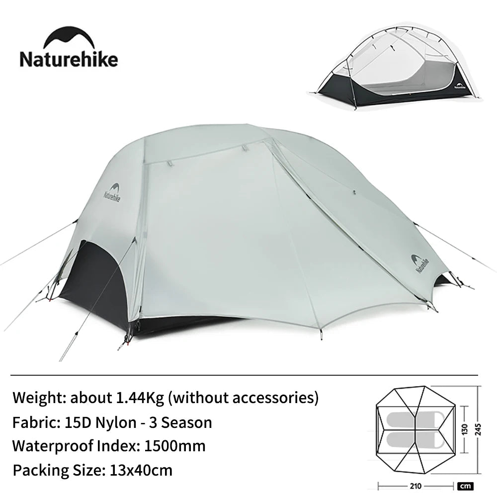 Naturehike Ultralight 2-Person Camping Tent (2025) – Waterproof 4-Seas – Trekker Essentials