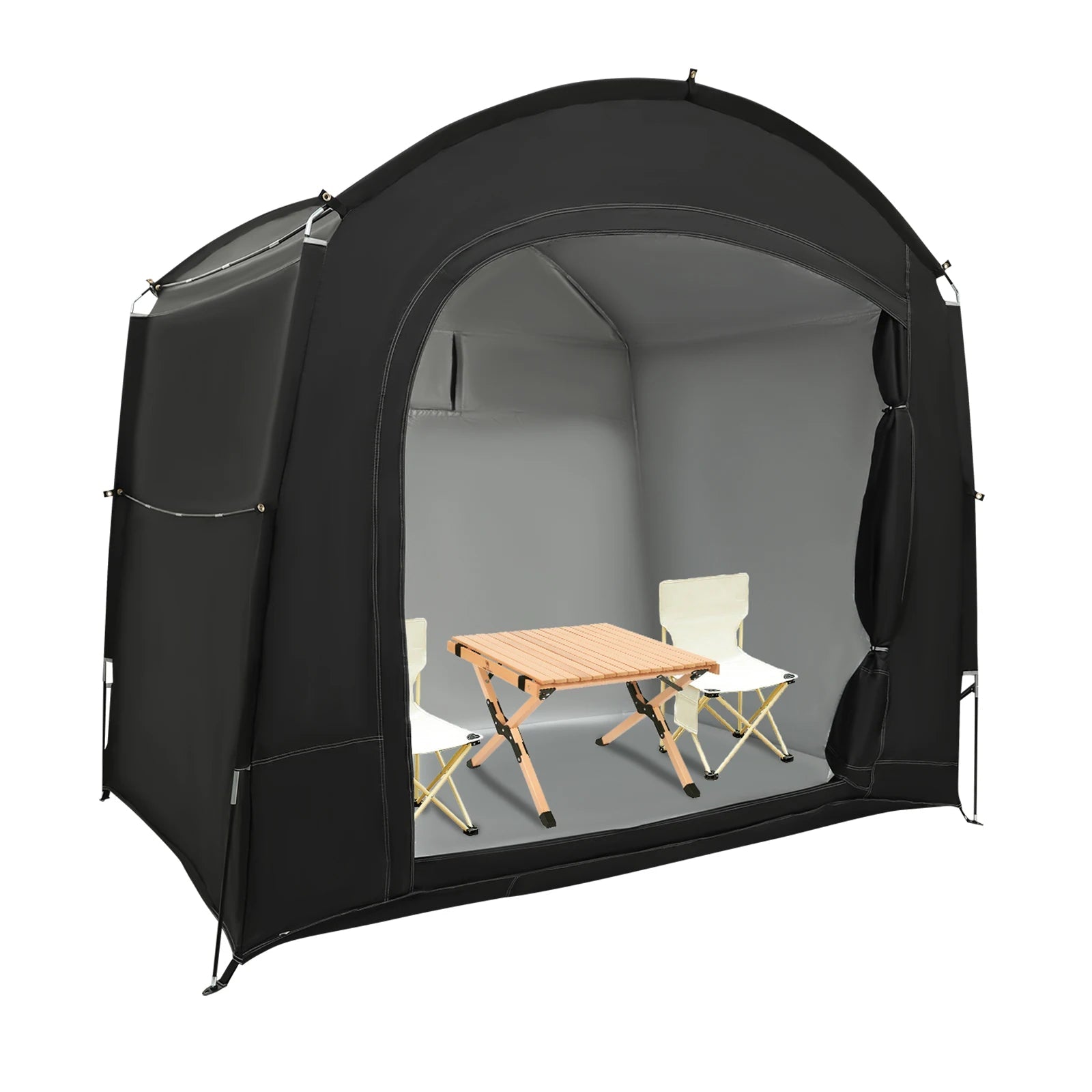 Bike Storage Shed for 1–4 Bikes – Portable Waterproof Bicycle Shelter, 210D Oxford, 220x150x185cm Trekker Essentials