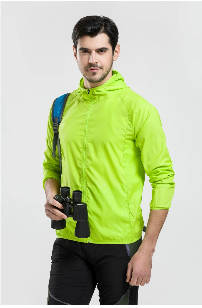 Camping Jacket Unisex Waterproof Windbreaker with UV Protection – Quick Dry Outdoor Jacket for Hiking, Fishing & Cycling Trekker Essentials