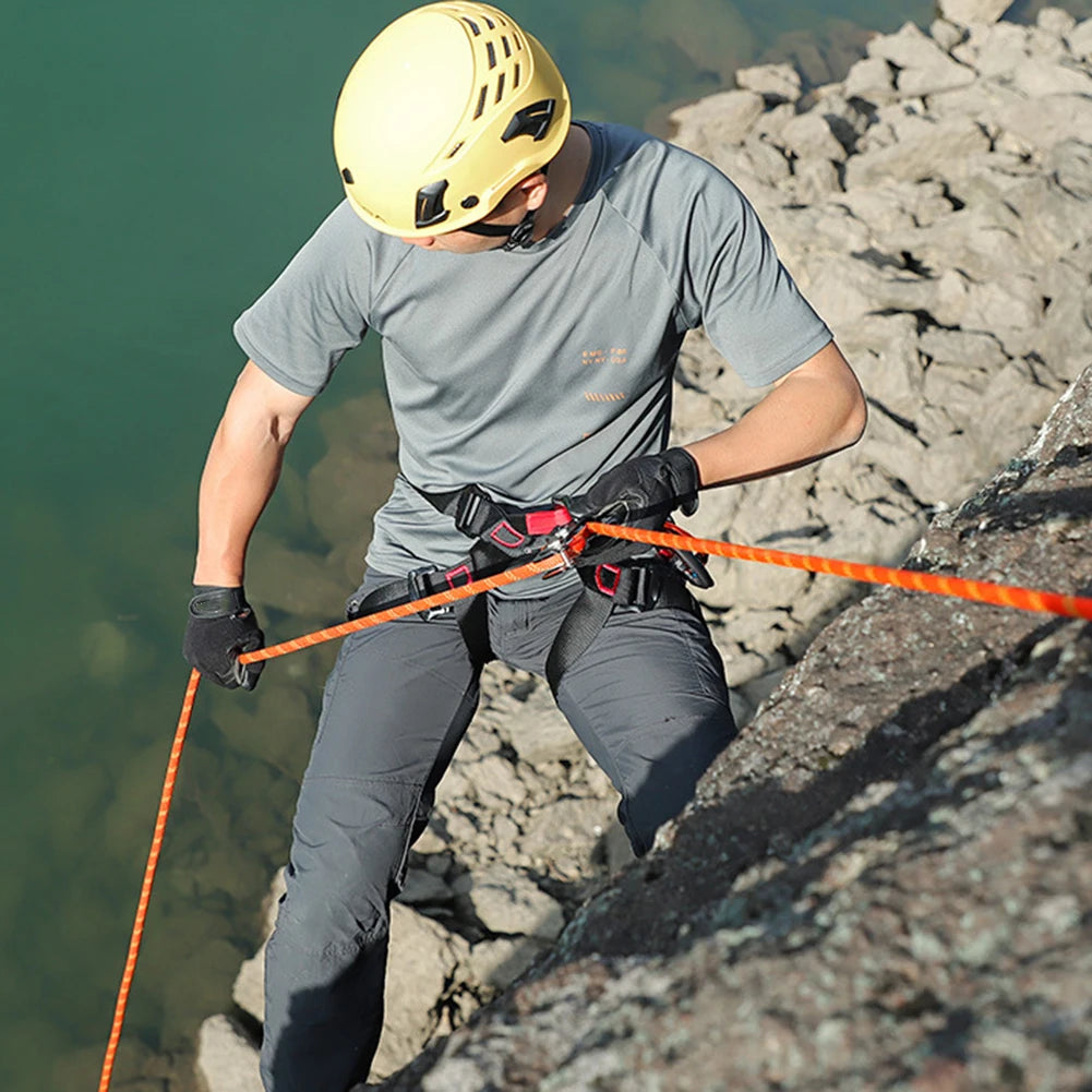 Professional Rock Climbing Harness - Adjustable Half Body Safety Belt for Mountaineering & Aerial Work