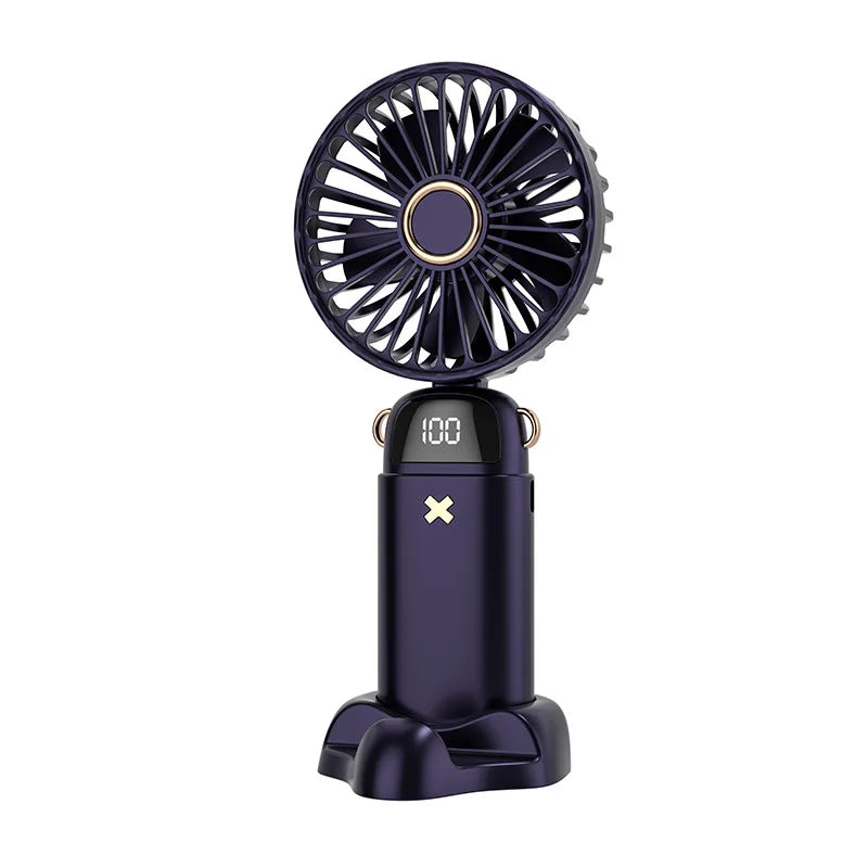 Aromatherapy Handheld Mini Fan – Foldable, Portable & USB Rechargeable