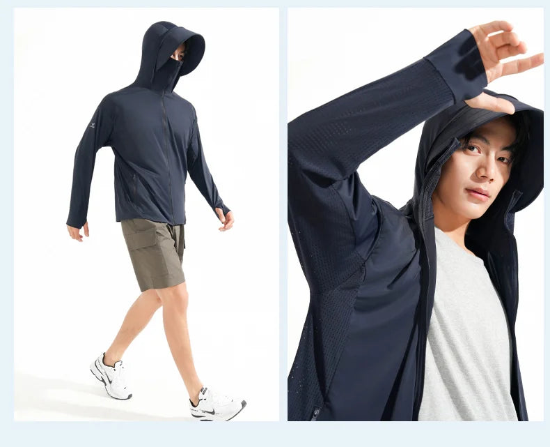 LNGXO Unisex Quick Dry Anti-UV Windbreaker Jacket Summer Sun Protection Outdoor Coat for Men Women Hiking Camping Climbing Trekker Essentials