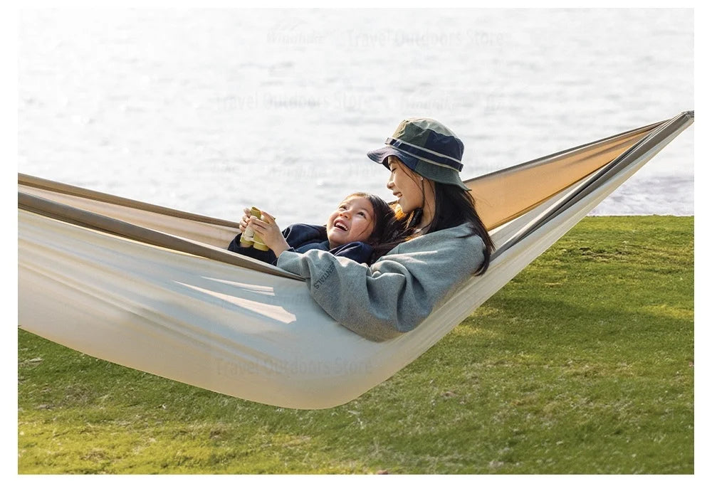 Naturehike Ultralight Swing Hammock Anti-Tip High Load Capacity 200kg for Camping Family Travel 1-2 Person Hanging Sleeping Bed