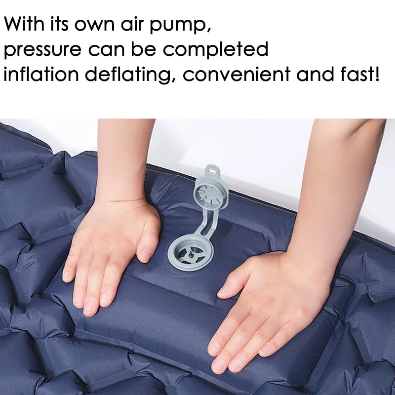 Double Inflatable Camping Mattress – Extra Wide Ultralight Sleeping Pad with Built-in Pump for Camping & Travel Trekker Essentials