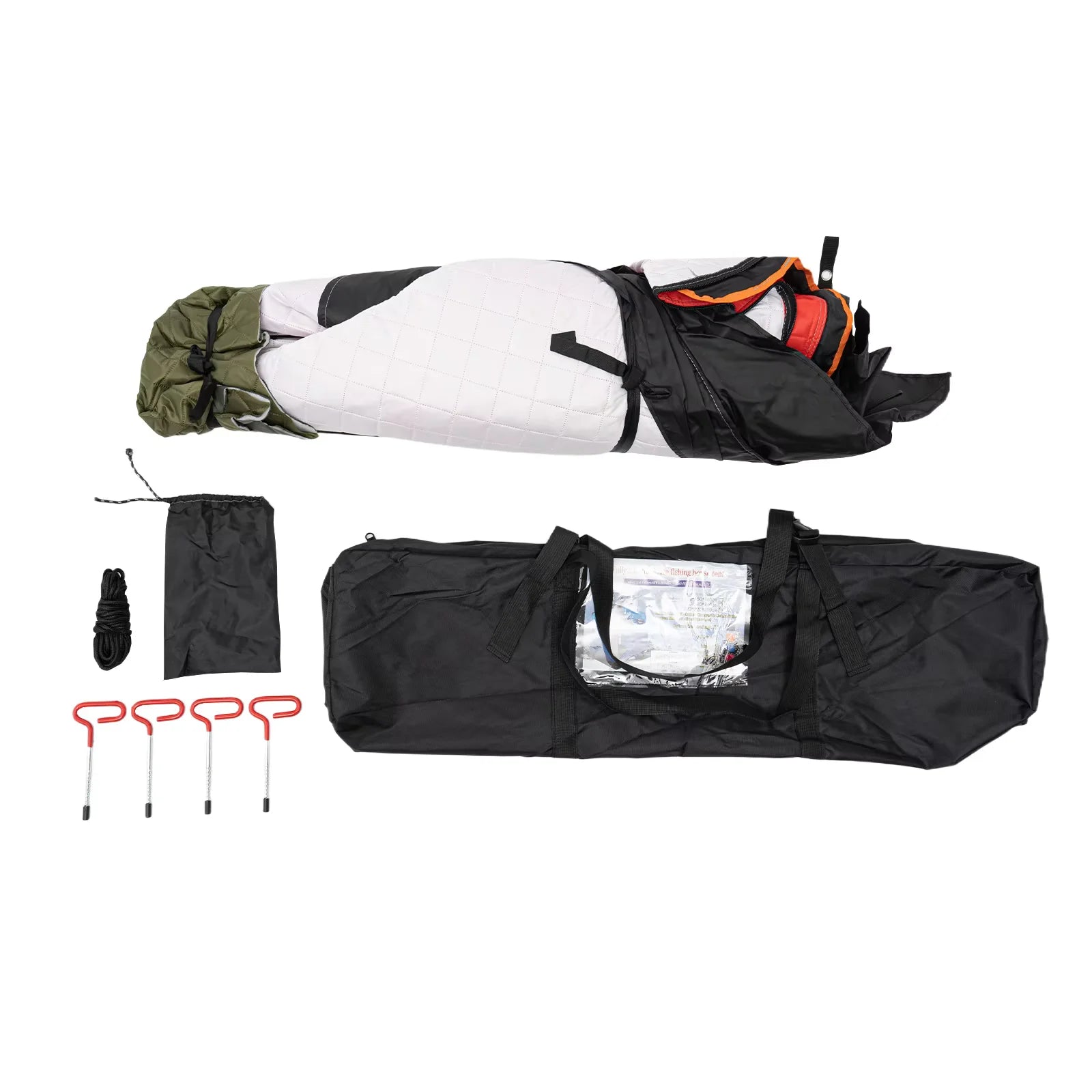 Insulated Ice Fishing Tent for 1–2 Persons – Portable Thermal Shelter Windproof Winter Camping Tent Trekker Essentials