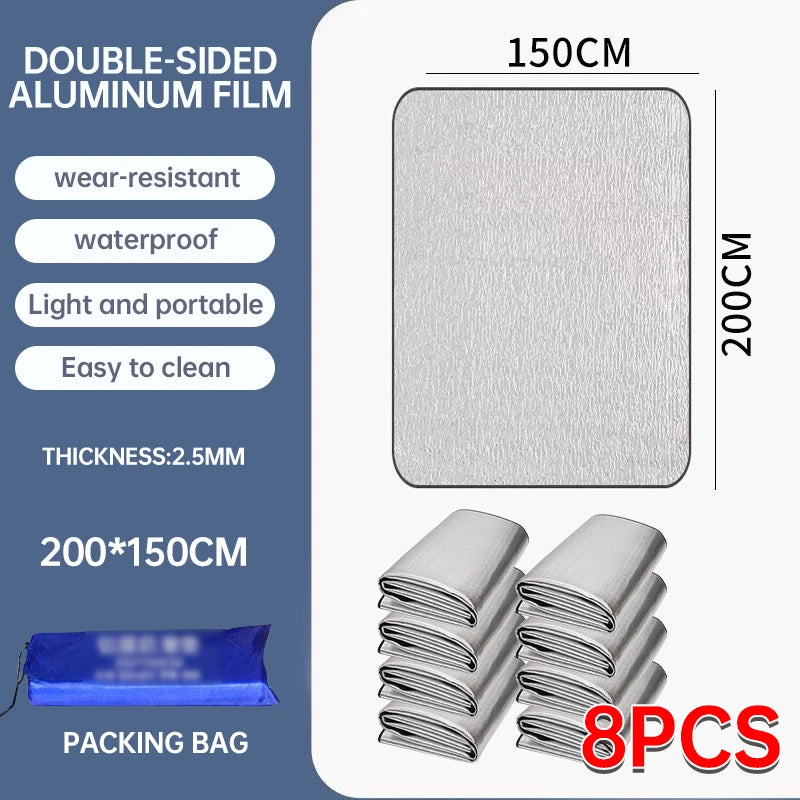 Waterproof Outdoor Camping Foam Mat – Moisture-Proof & Insulated Sleeping Pad for Two (1/10pcs)