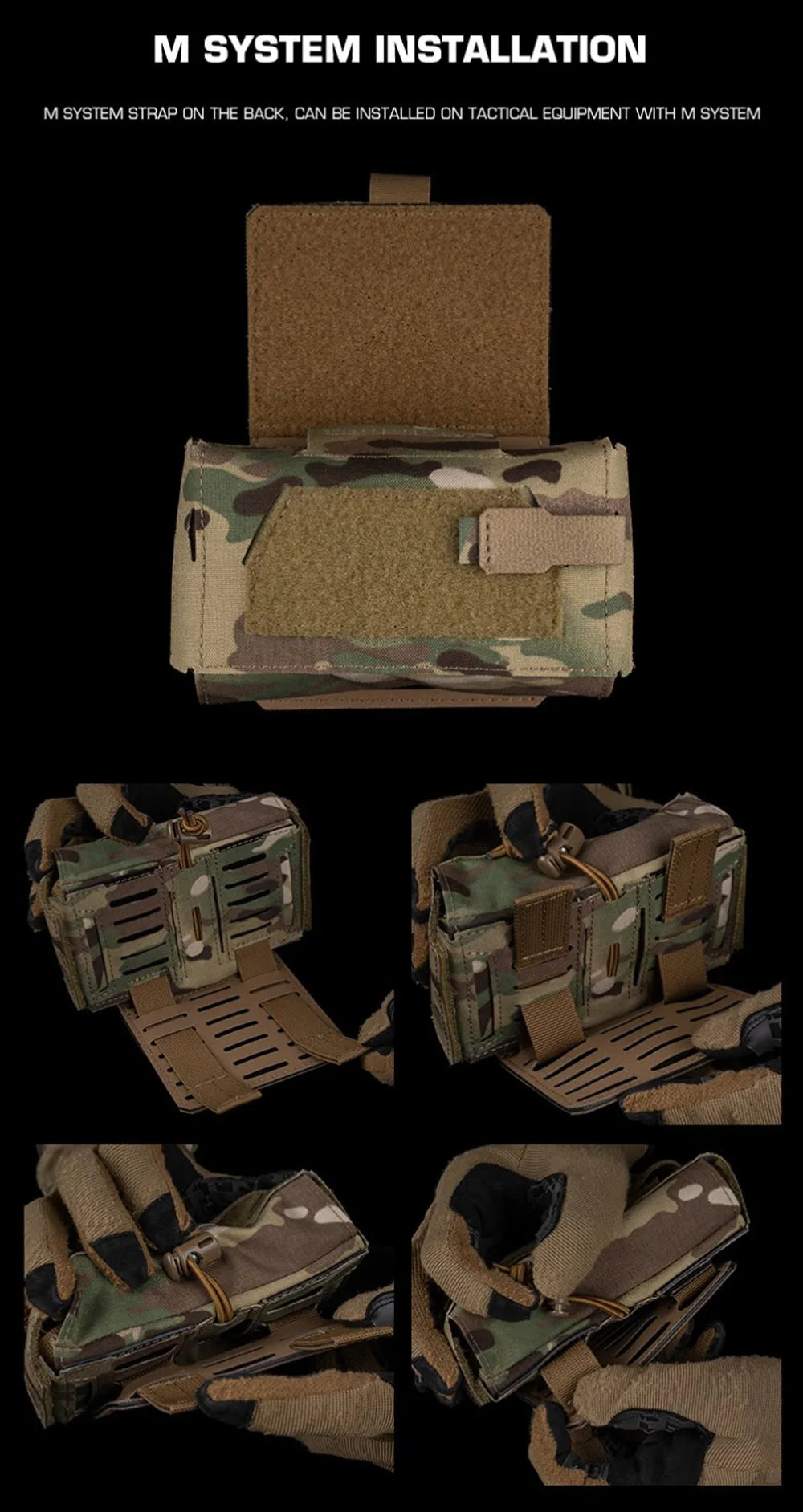 Camo Style MD2 Compact Trauma Kit Tactical IFAK Medical First Aid Pouch Outdoors Hunting Camping Patrol Survival Equipment Trekker Essentials