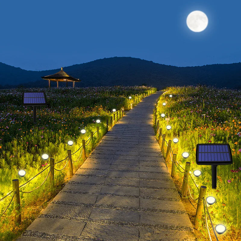 Outdoor Solar Lights Pathway Patio Lawn Ground Lamp IP65 Waterproof Landscape Spotlights Garden Decoration Outdoor Lights Trekker Essentials