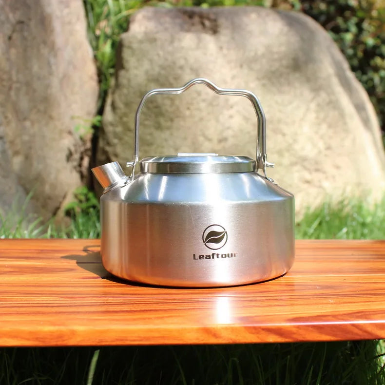 Stainless Steel Camping Cookware Set – Portable Outdoor Cooking Kit with Pot, Pan & Kettle for 2–3 People Trekker Essentials