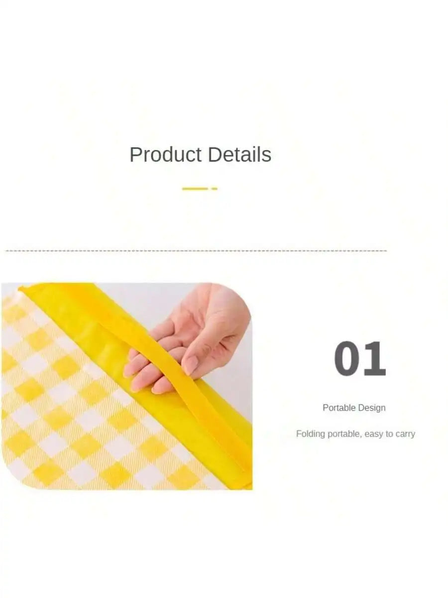 Esterilla de picnic impermeable 3 en 1 para camping, senderismo y playa: manta plegable portátil para exteriores con cierre de seguridad.