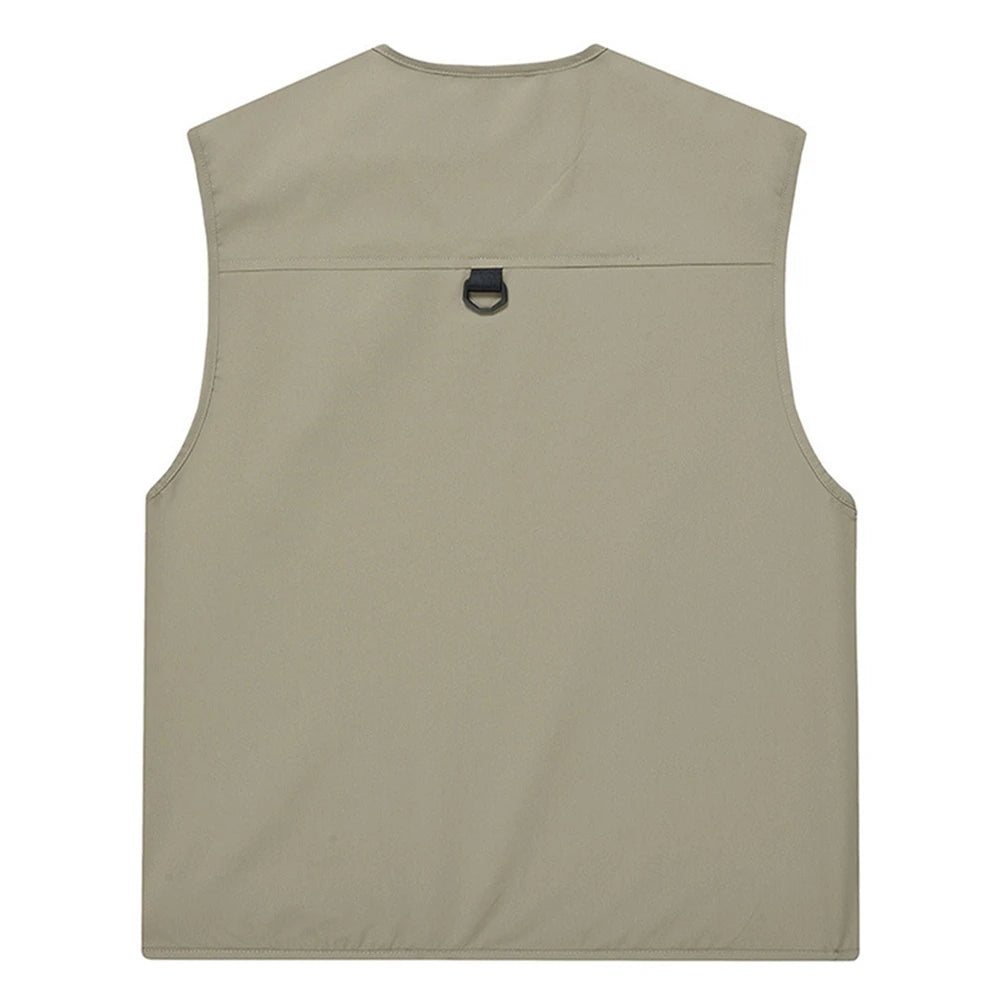 Men’s Multi-Pocket Utility Vest – Lightweight Casual Tooling Style Waistcoat for Everyday Wear Trekker Essentials