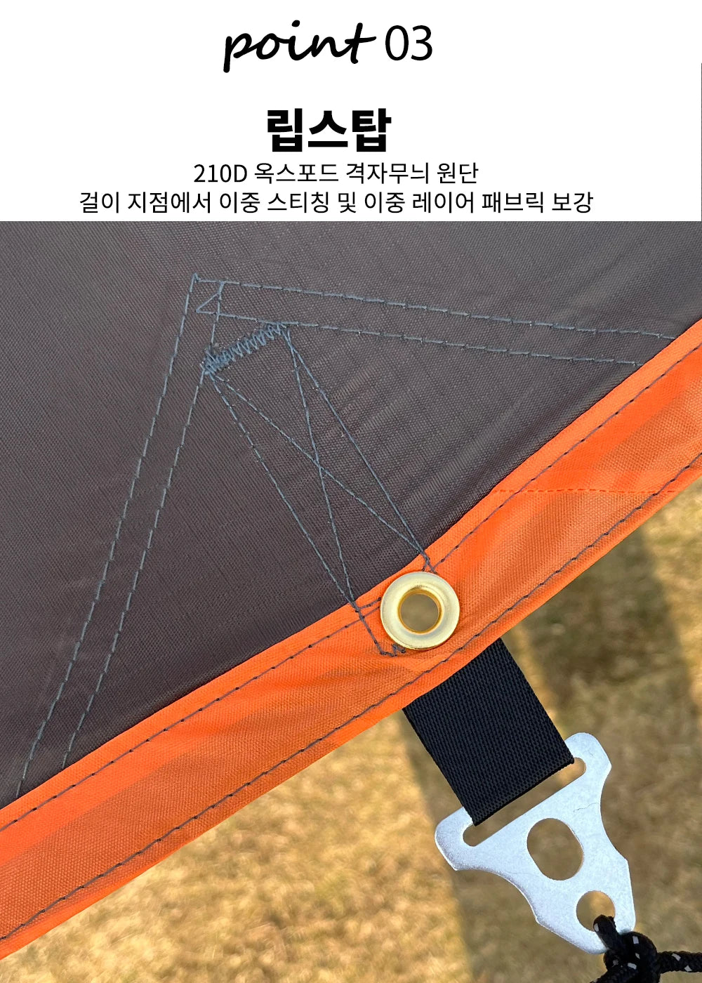 Top Lander Large Camping Waterproof Tarp Oxford 4X6 Outdoor Canopy Sun Shelter Tent Tourist Awning Shade for Multiple People Trekker Essentials
