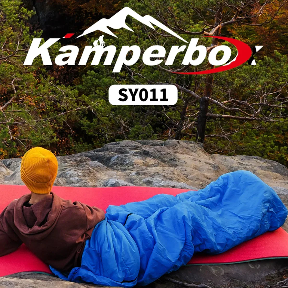 Kamperbox Camping Sleeping Bag Outdoor Camping 3 Season Sleeping Bag Camping Trekker Essentials