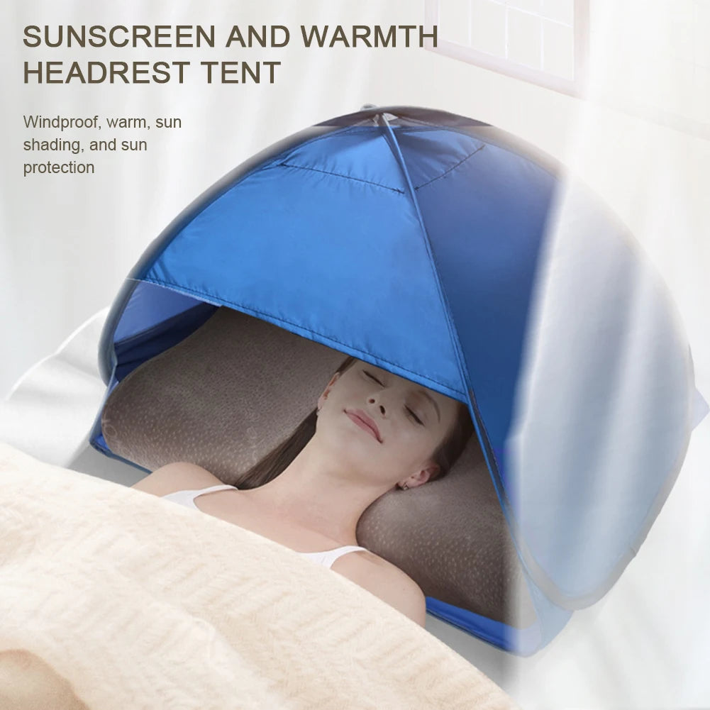 Head Tent Mini Portable Sun Shelter Pop-Ups Beach Tent Summer Beach Mini Sunbathing Head Tent Face Tent for Seasides Beach Trekker Essentials