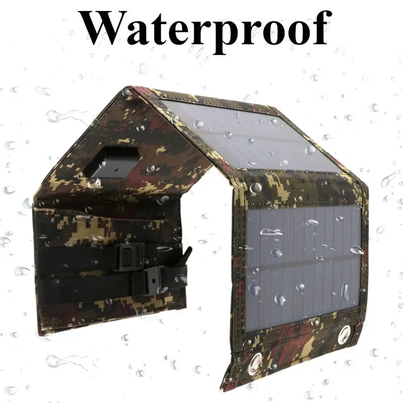 1PC Foldable Solar Panel, Portable Flexible  5V USB Foldable Solar Panel, Used for Small Batteries Outdoor Lighting Accessories Trekker Essentials