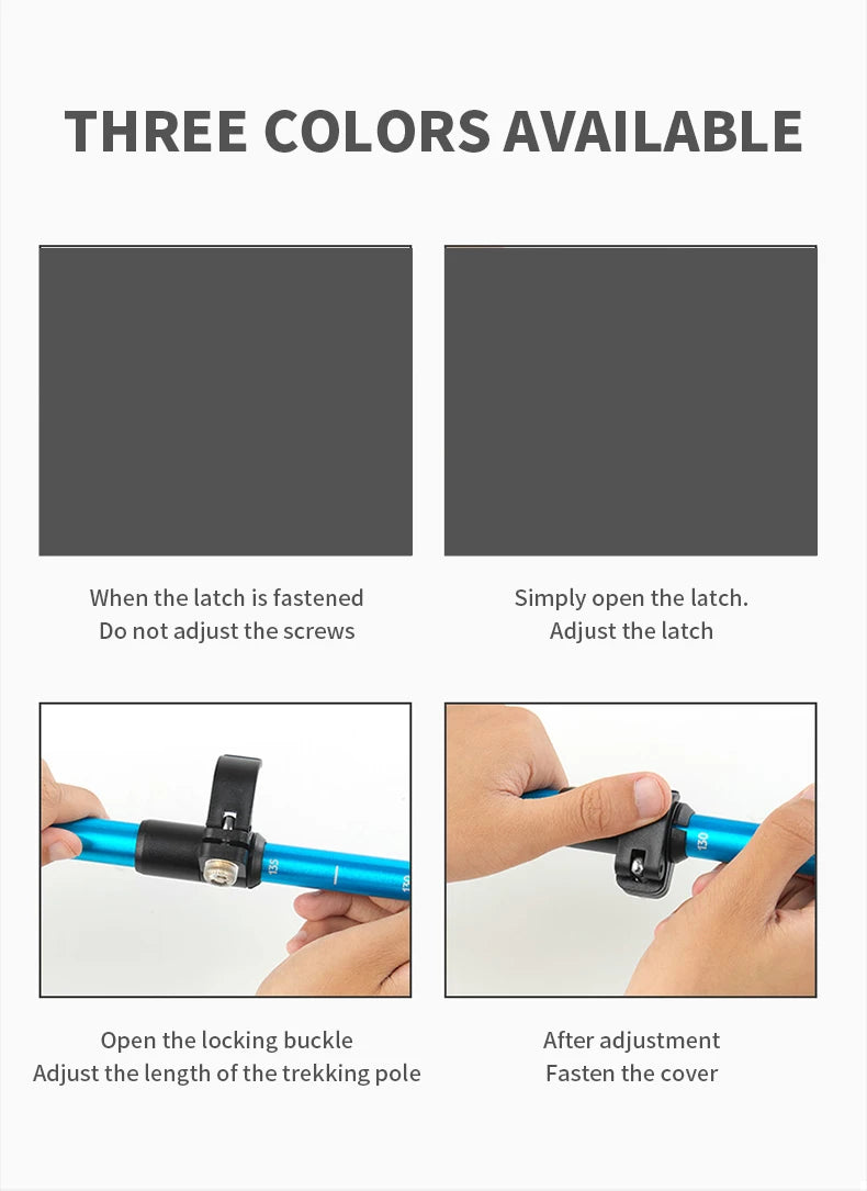 Ultralight Folding Trekking Pole – Adjustable Aluminum Hiking Walking Stick for Camping & Backpacking Trekker Essentials