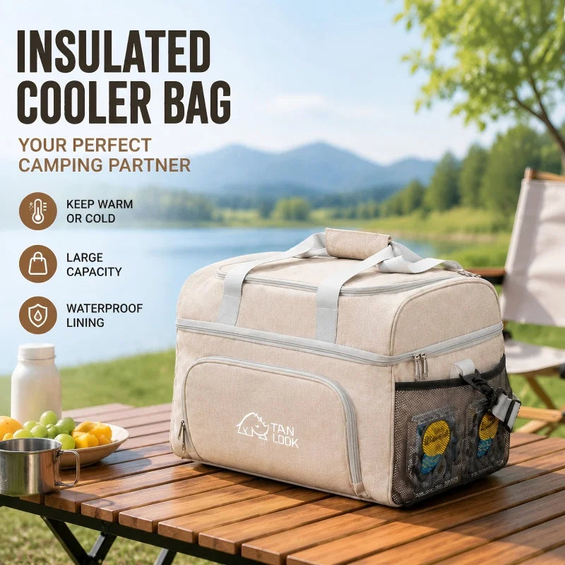 Outdoor camping bag, camping convenience hand-held insulated bag, sports outdoor, outdoor ice bag, large capacity insulated bag Trekker Essentials