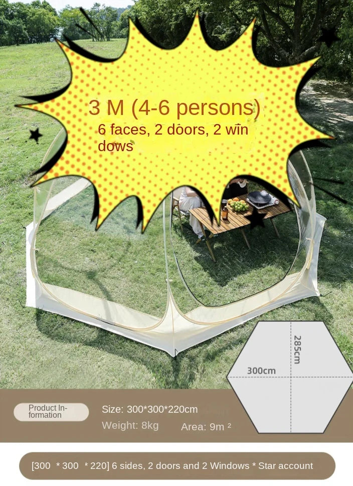 Transparent Bubble Tent – Starry Sky Camping Dome for Glamping, Patio & Outdoor Events (5–8 Persons) Trekker Essentials