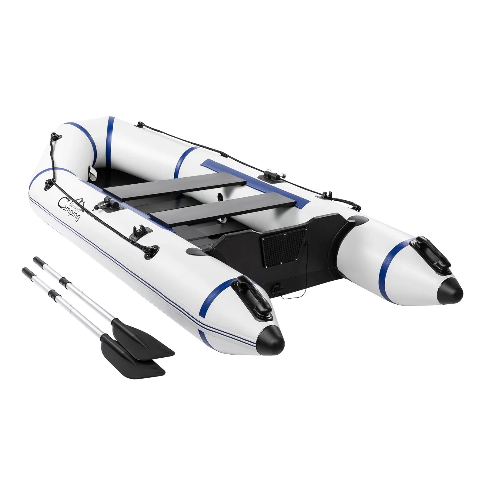 10ft Heavy-Duty Inflatable Boat with Hard Deck, 330kg Capacity for Fishing & Recreation