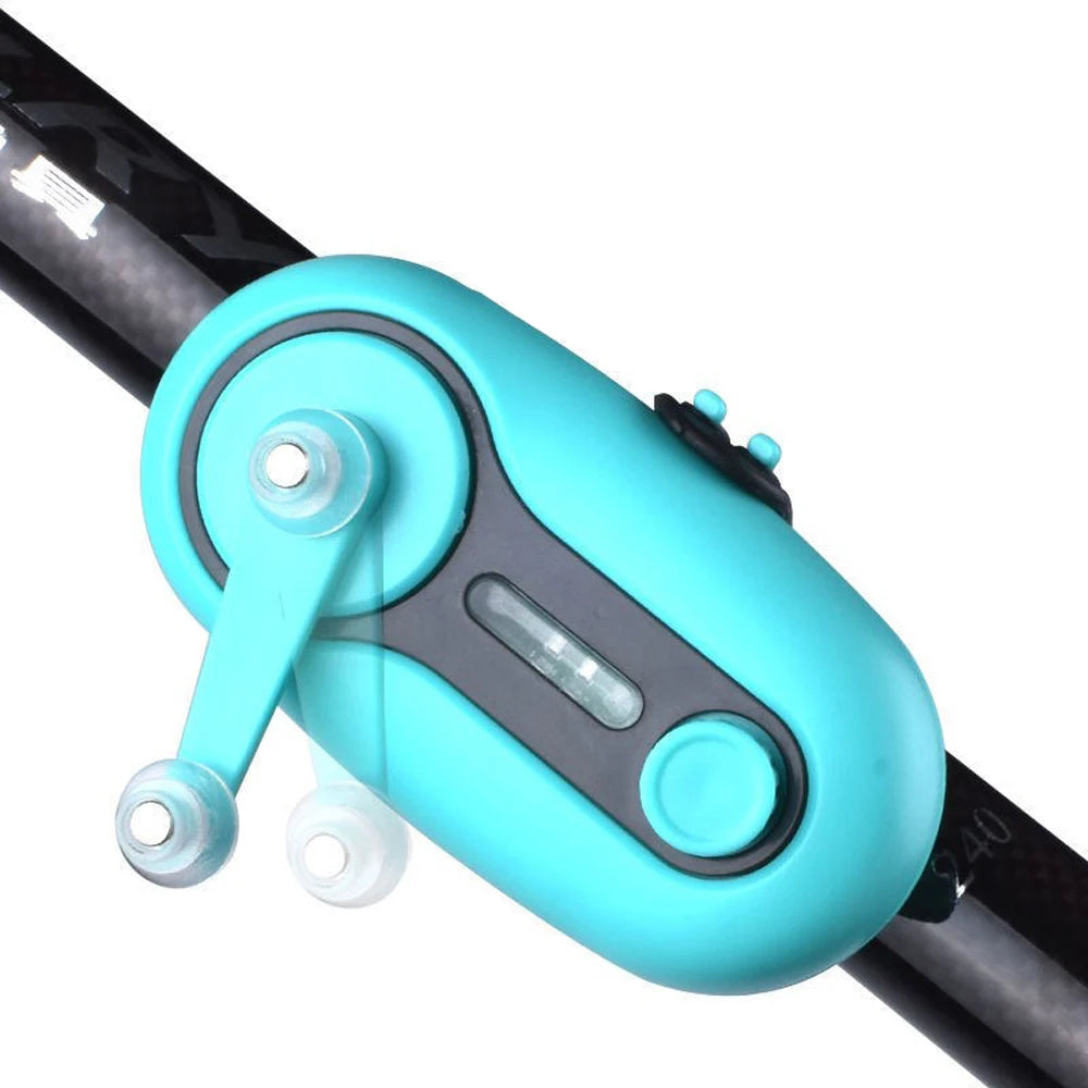 Alarma de picada universal con luz LED: alerta sonora electrónica para cañas de mar y río (diseño con clip)