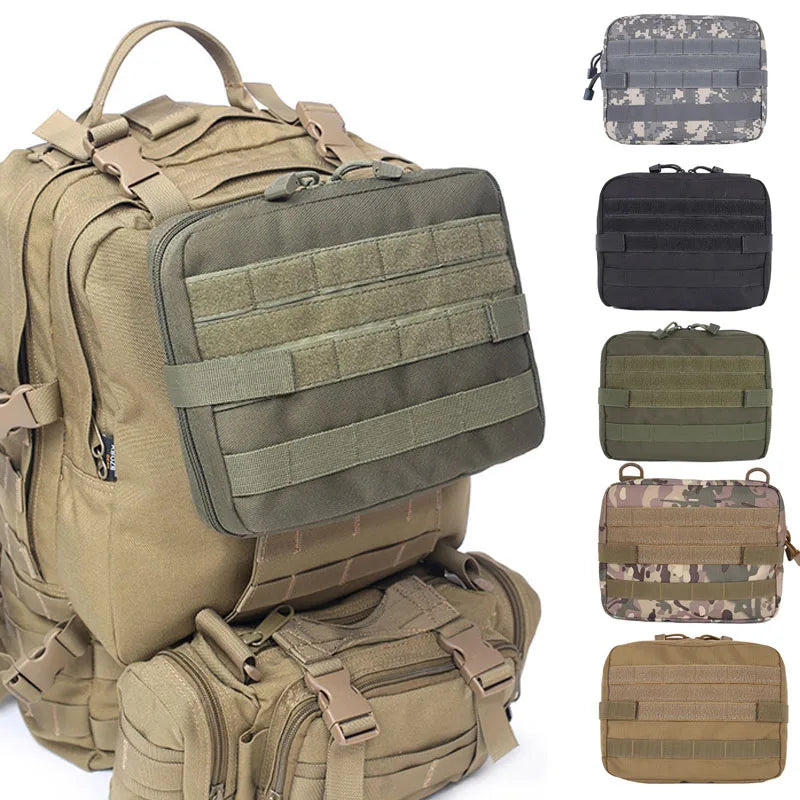 Tactical MOLLE Medical Pouch – EDC First Aid Utility Bag for Camping, Hiking & Emergency Use Trekker Essentials