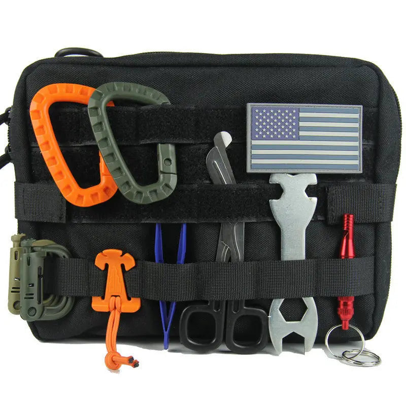 Tactical MOLLE Medical Pouch – EDC First Aid Utility Bag for Camping, Hiking & Emergency Use Trekker Essentials