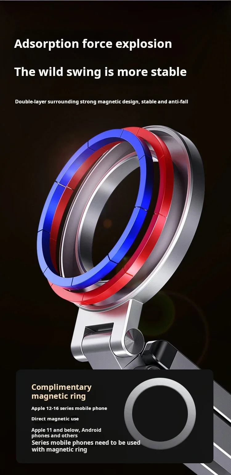 Magnetic Phone Tripod Stand - 360° Foldable Holder for iPhone & Android