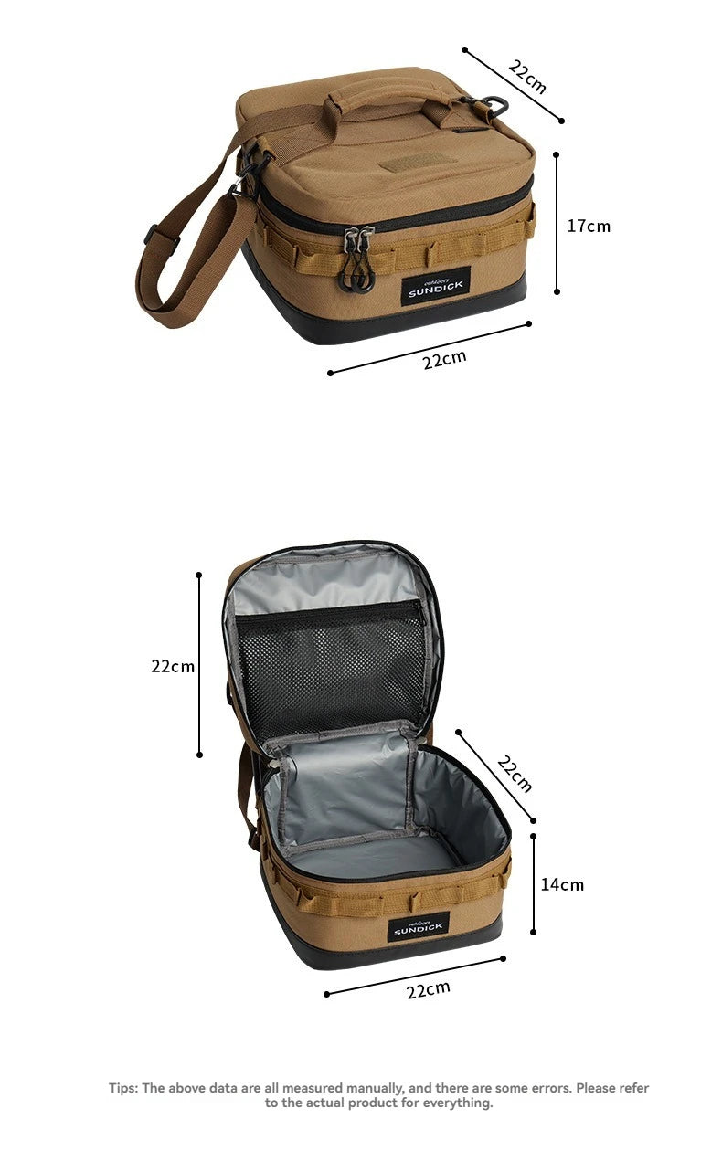 1 black/brown/Army green/camo optional camping insulated outdoor camping bowl cup storage bag Trekker Essentials