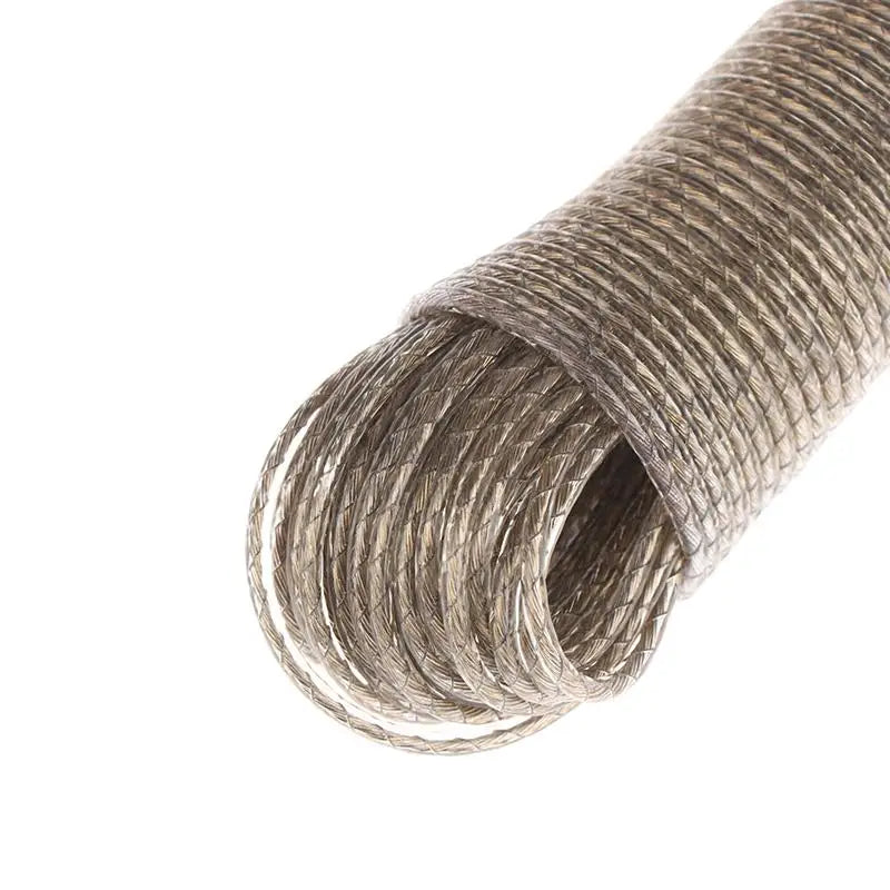 10/20/30/50M PVC Coating Steel Clothesline Outdoor Portable Clothesline Garden Camping Travel Clothes Drying Rope Trekker Essentials