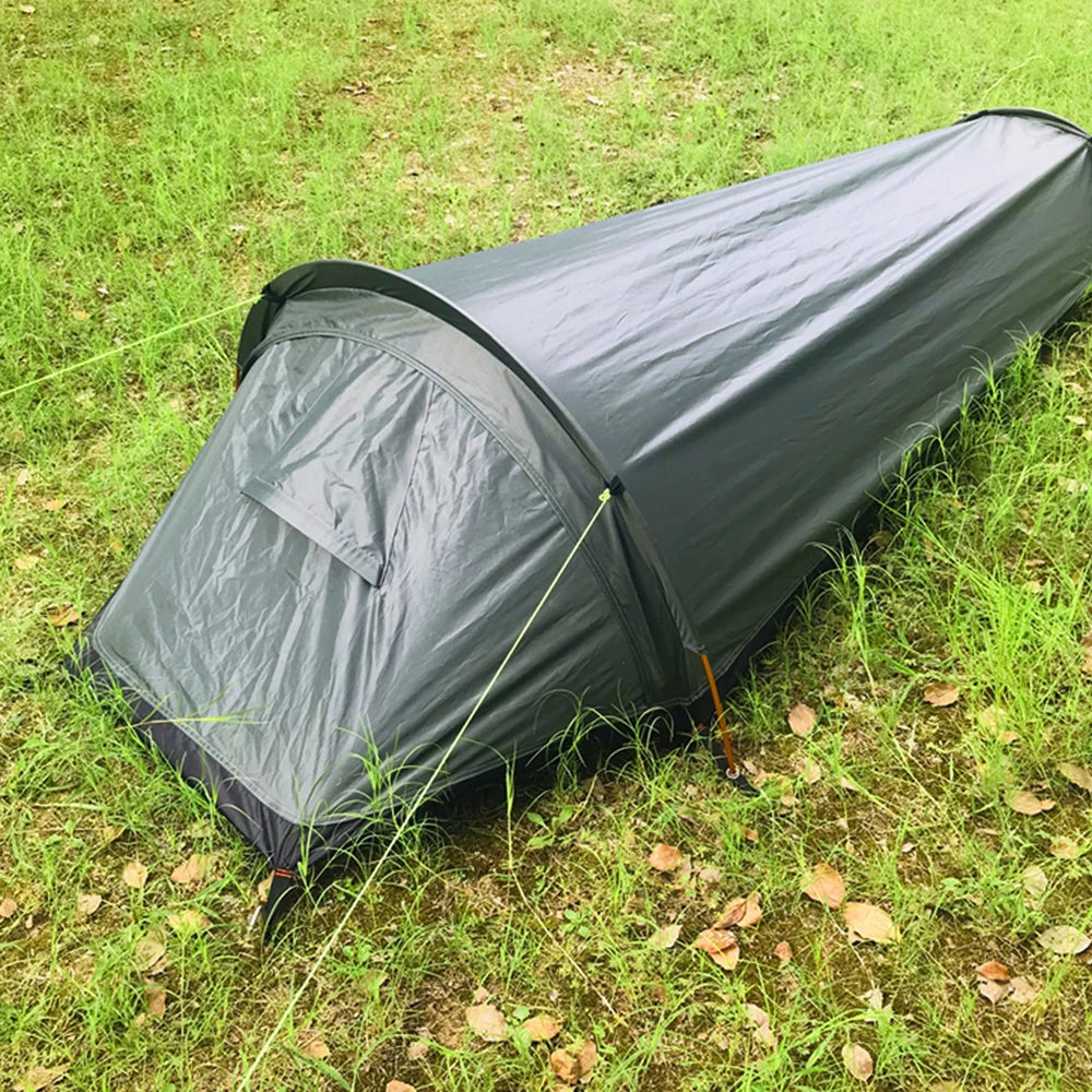 Backpacking Tent Outdoor Hiking Camping Sleeping Bag Tent Waterproof Lightweight Single Person Tent Trekker Essentials