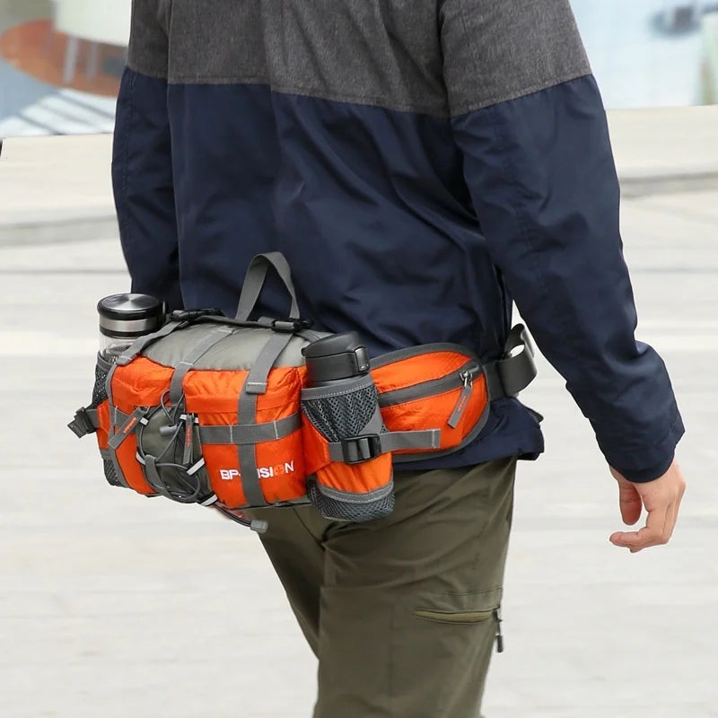 Hiking Waist Bag Outdoor Cycling Waterproof Backpack Reflective Strip Sports Fanny Pack Camping Nylon Hunting Accessor Trekker Essentials