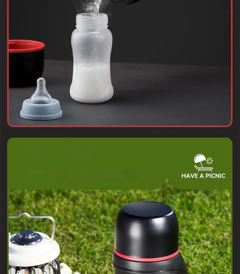 Large Capacity Camping Thermos | 2-in-1 Outdoor Travel Kettle & Cold Pot for Coffee & Hydration