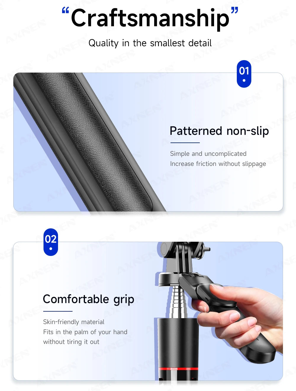 F16 Selfie Stick Tripod with 1708mm Long 8-Section Pole, Bluetooth Remote, 360° Rotation, 1/4 Interface, for Phone Camera Vlog Trekker Essentials