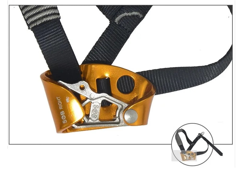 Rock Climbing Foot Ascender – Left/Right Foot SRT Ascend Device for Mountaineering & Safety