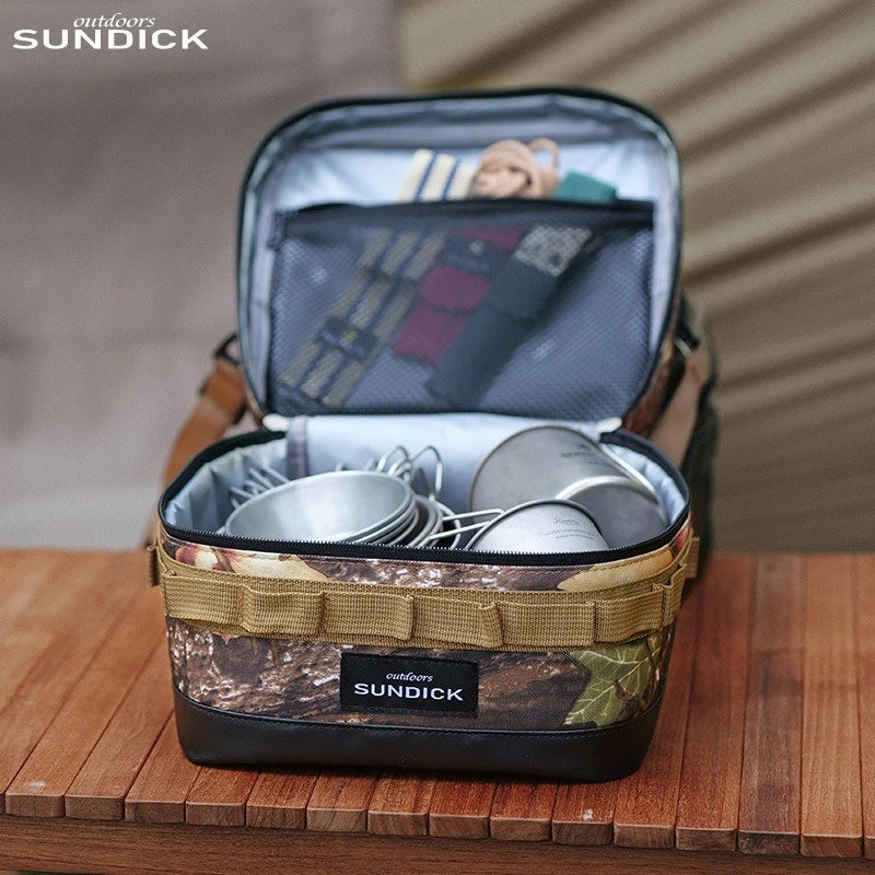 1 black/brown/Army green/camo optional camping insulated outdoor camping bowl cup storage bag Trekker Essentials