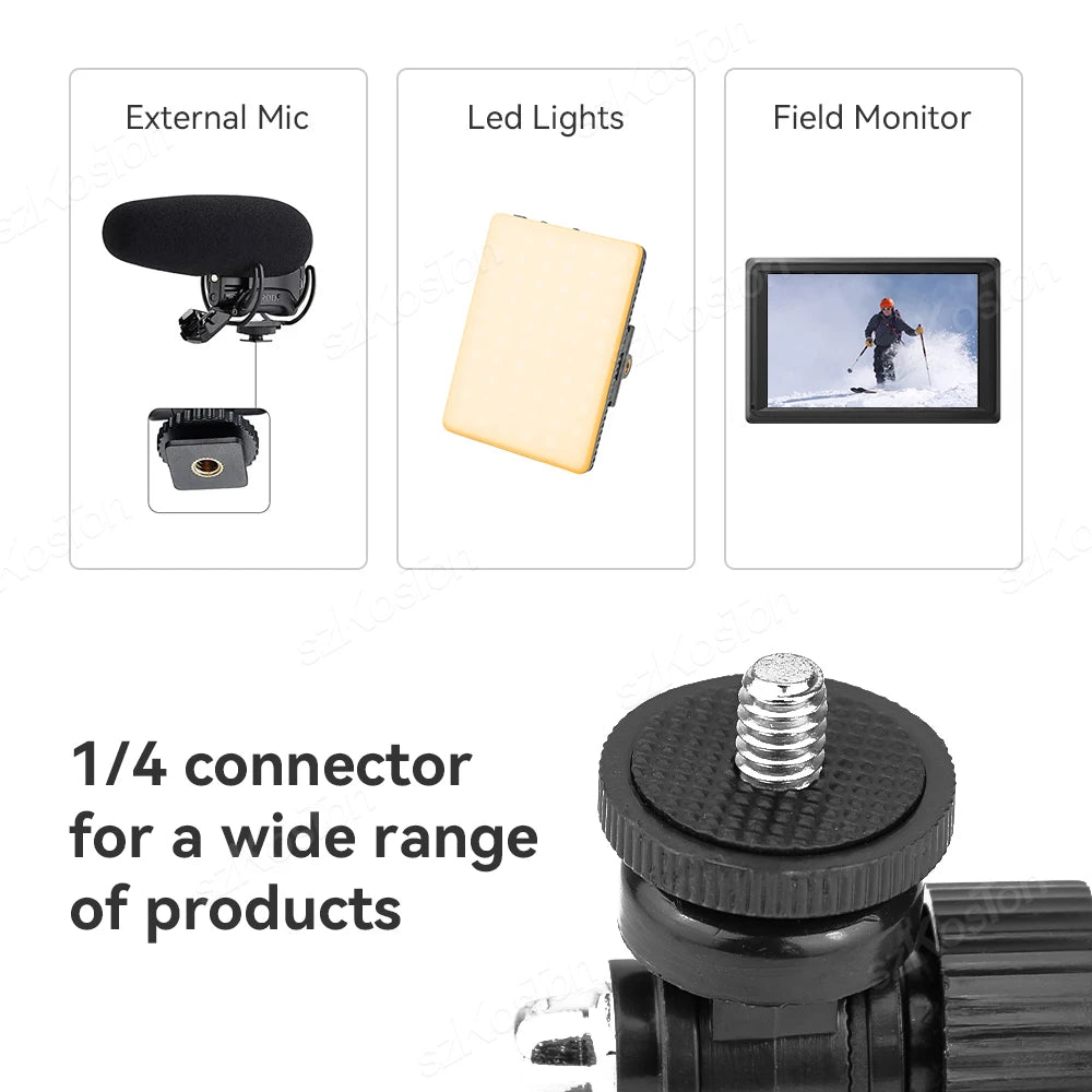 Soporte universal para manillar de bicicleta para cámaras de acción y accesorios