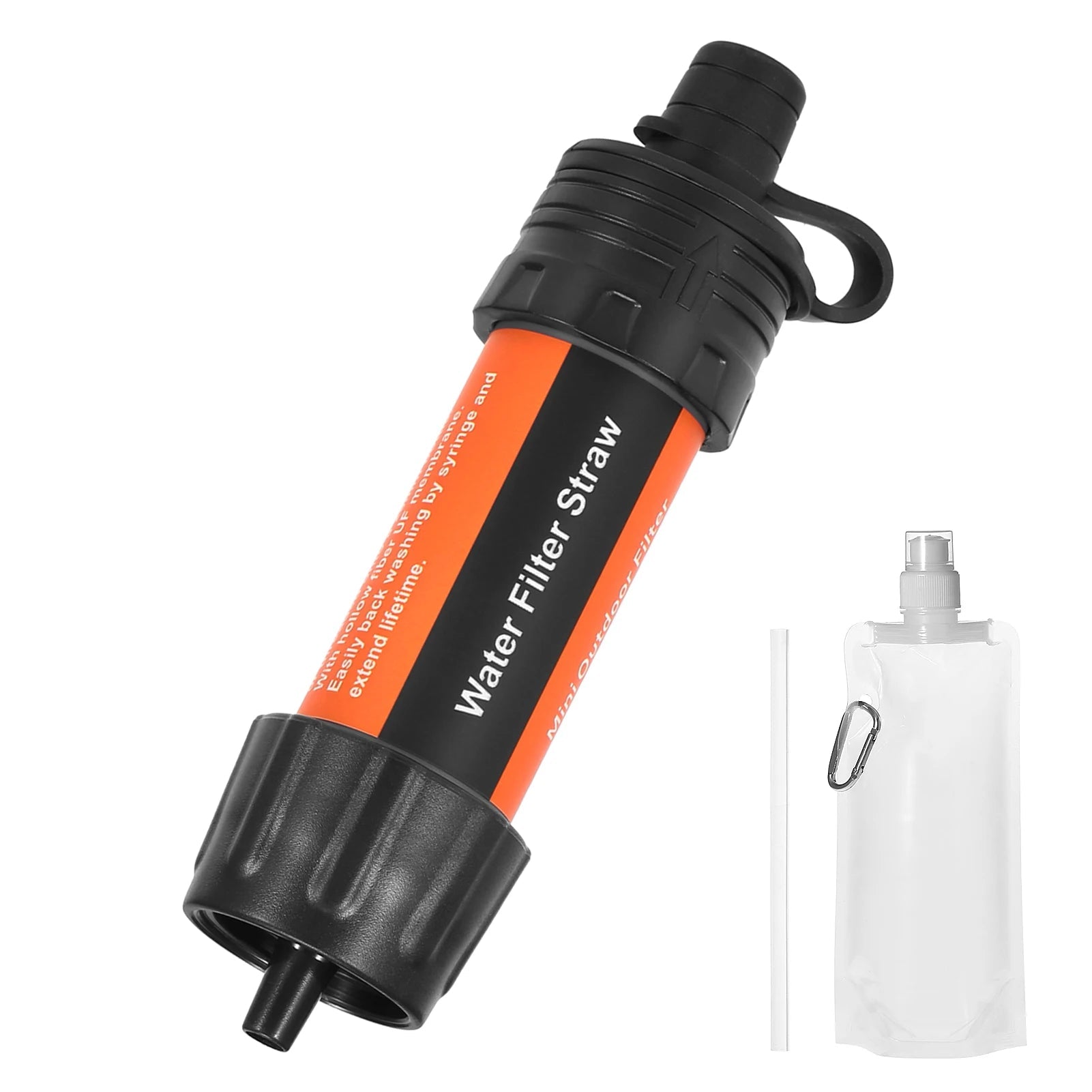 Portable Water Filter Straw – Emergency Survival Water Purifier for Camping, Hiking & Backpacking Trekker Essentials