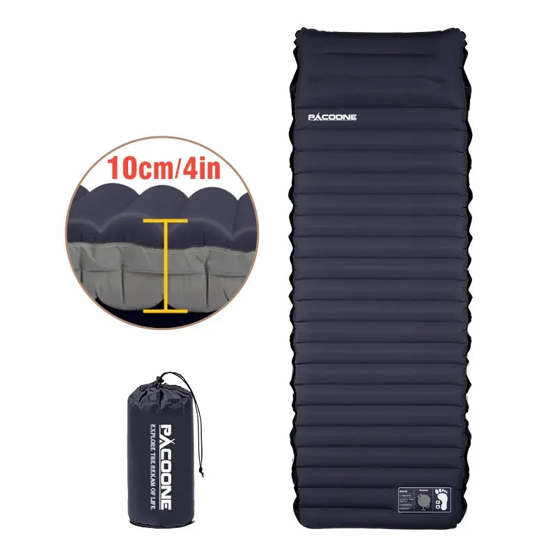 Outdoor Thicken Camping Mattress Ultralight Self-inflating Air Mattress Built-in Inflator Pump For Travel Hiking Fishing Trekker Essentials