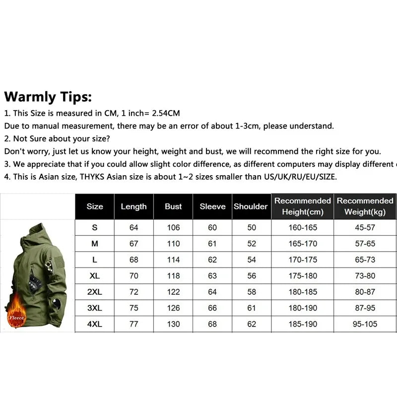 Men’s Tactical Hooded Jacket – Waterproof Softshell Military Utility Bomber for Outdoor & Casual Wear Trekker Essentials