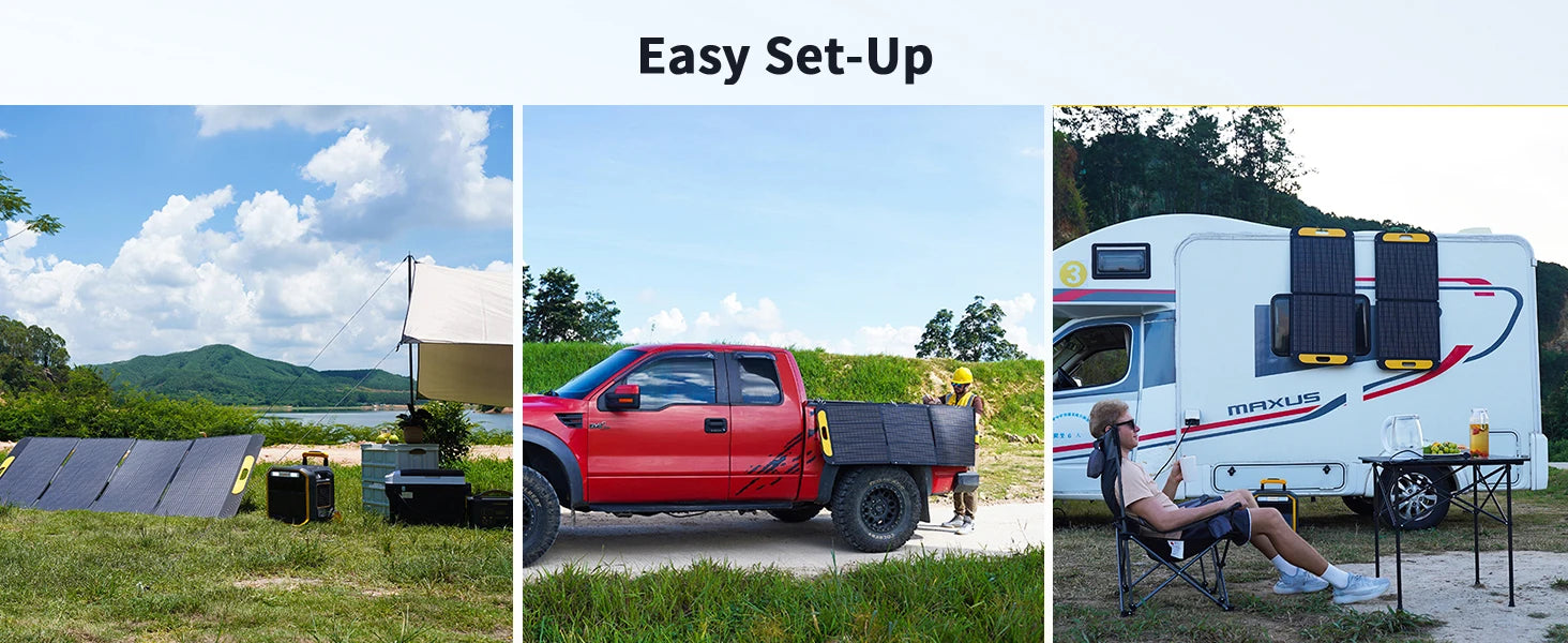 600W Portable Power Station with 110W Solar Panel – 299Wh LiFePO4 Battery, Pure Sine Wave AC, Solar Charger for Camping & Emergencies