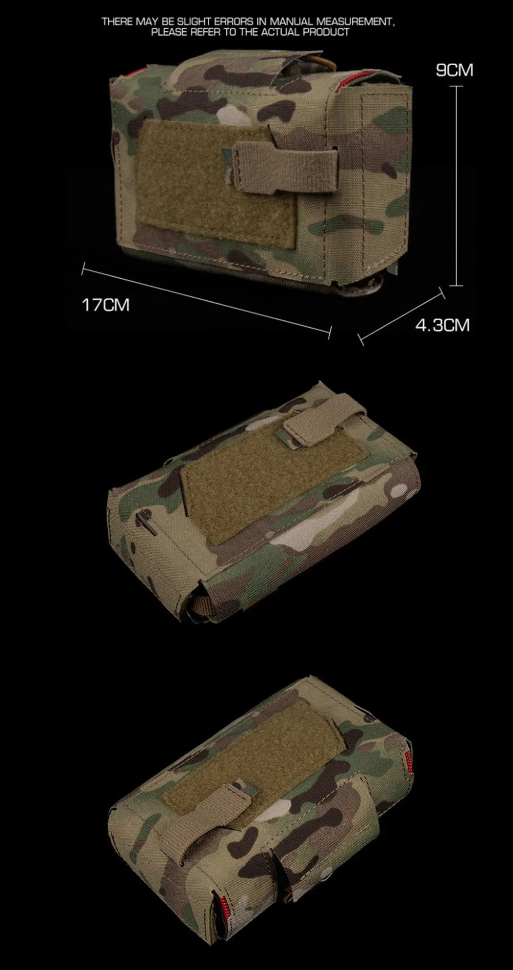 Camo Style MD2 Compact Trauma Kit Tactical IFAK Medical First Aid Pouch Outdoors Hunting Camping Patrol Survival Equipment Trekker Essentials