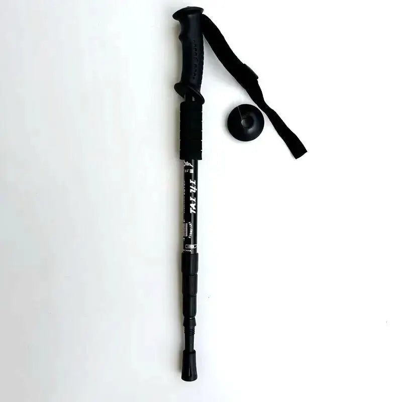 Trekking Poles Shock Absorption Foldable Ultralight Hiking Pole Suitable For Outdoor Camping Mountaineering Backpacking And Trip Trekker Essentials