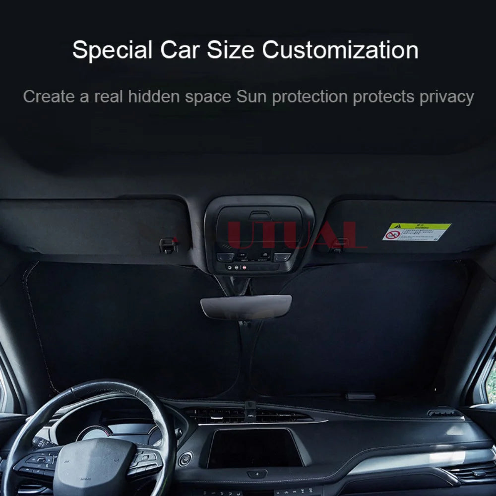 Tesla Model 3 & Model Y Privacy Sun Shade – Custom-Fit Car Window Sunshade